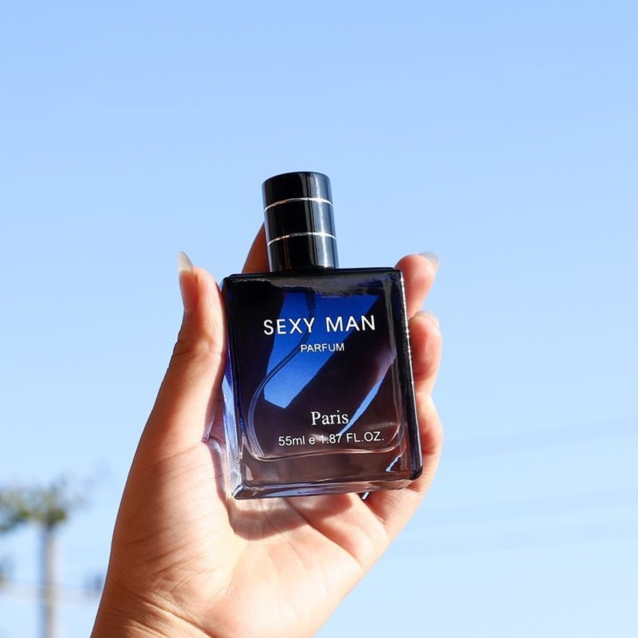 Perfume Long Fragrance - عطر رجالي خشبي وبحري 50 مل،